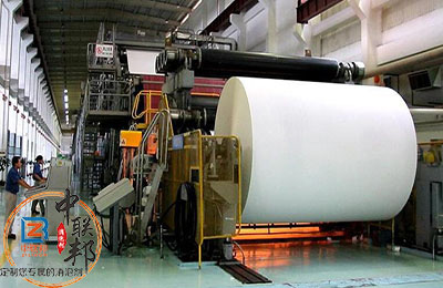 這是一張造紙制漿車間運作圖